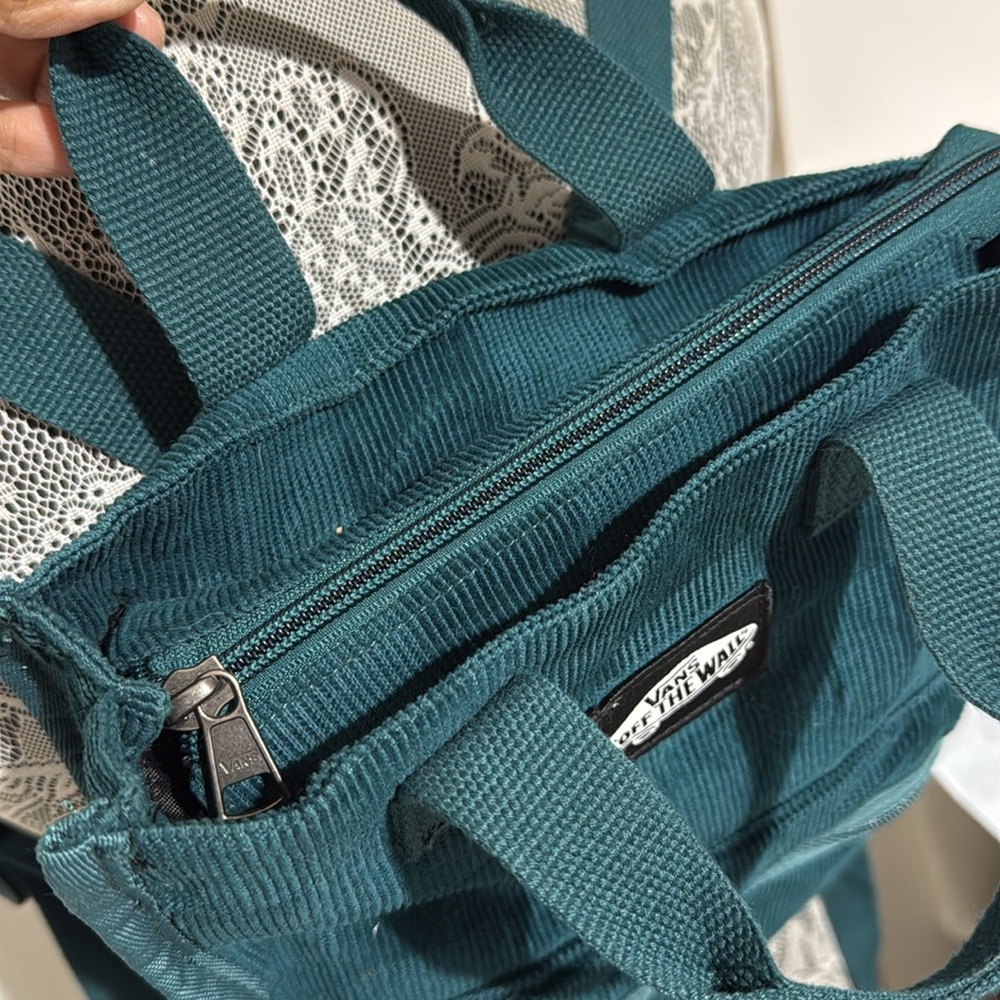 Vans Green Corduroy Mini Backpack - Casual Bag - Picture 6 of 13